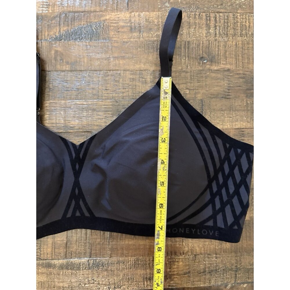 HONEYLOVE Silhouette Wireless Bra Vamp Size XL Black - Picture 4 of 8